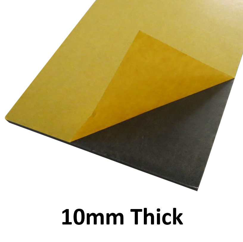 10mm Thick Neoprene Self Adhesive Backed Foam Sheeting