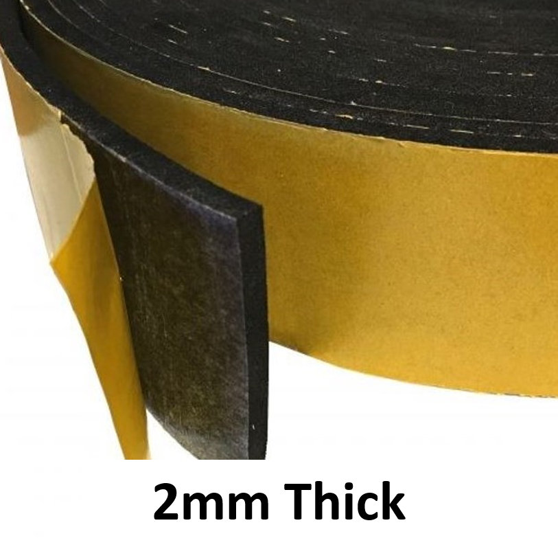 2mm Thick Adhesive Backed Rubber Roll