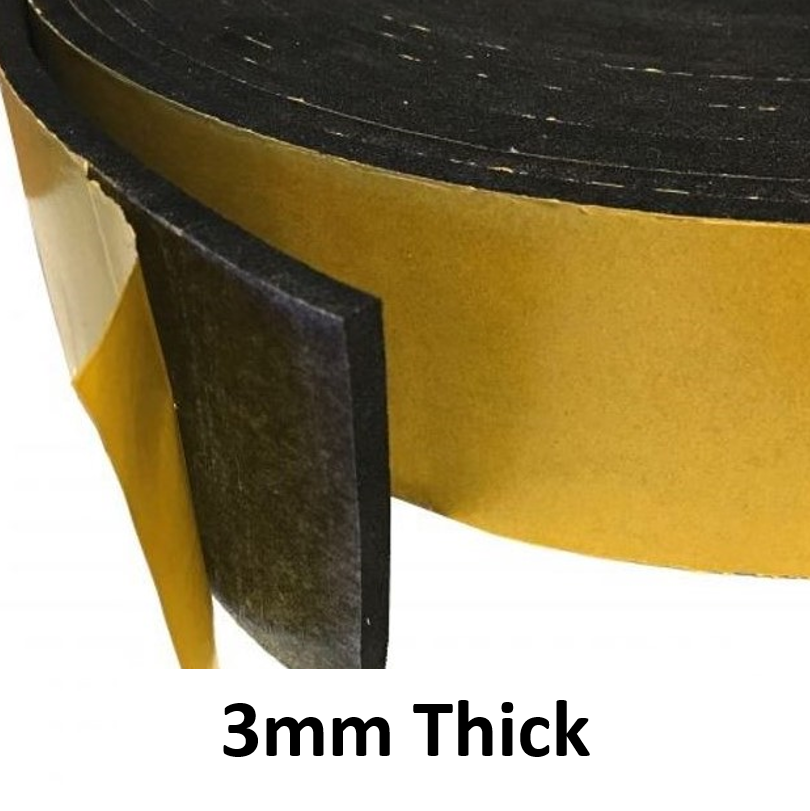 3mm Thick Adhesive Backed Rubber Sheeting