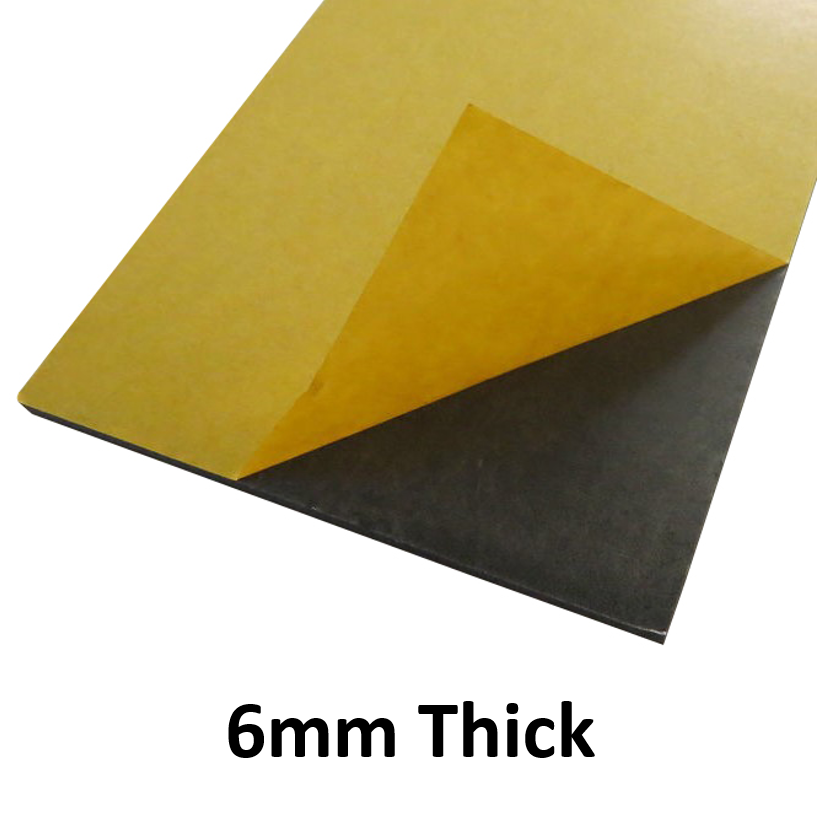 6mm Thick Neoprene Self Adhesive Backed Foam Sheeting